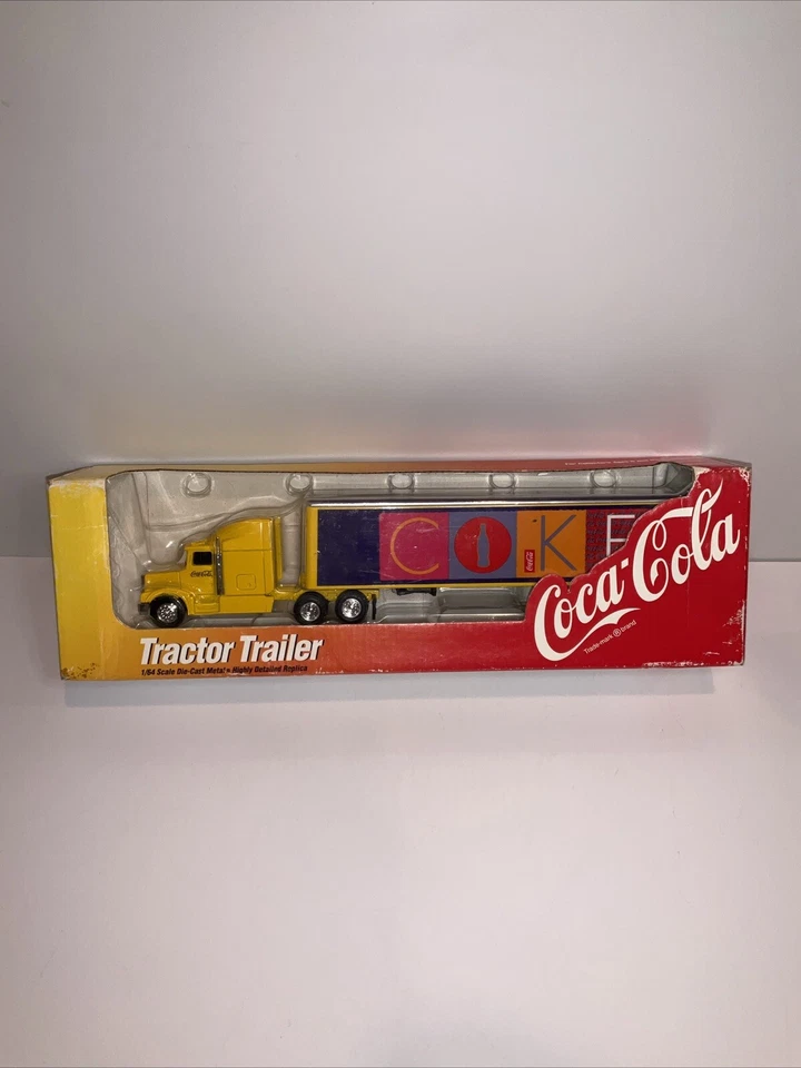 Ertl 1997 Coca-Cola Tractor-Trailer 1/64 Scale Die-Cast NOS  - Image 1 of 4