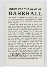 1991 US Games Systems Baseball Legends Game (Casey at the Bat) Playing Cards