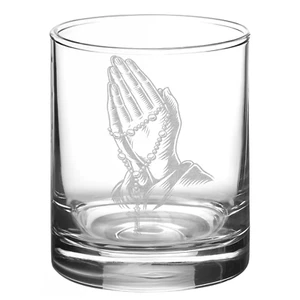 ROSARY PRAYER Whiskey Glass - Picture 1 of 3