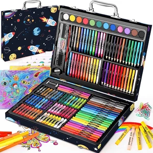 Arts and Crafts Supplies, 183-Pack Drawing Painting Set for Kids Girls Boys Teen - Picture 1 of 7