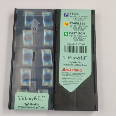 ZIMI 10PCS APKT160408-HM TF618 APKT Milling Carbide Insert CNC Metal Milling Tools