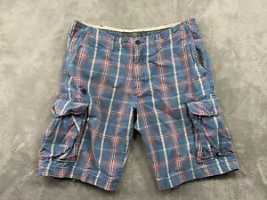 Level Of Graded Goods H&M Shorts Men's 36 Blue Loose Fit Outdoors Cargo Pockets - Picture 1 of 17