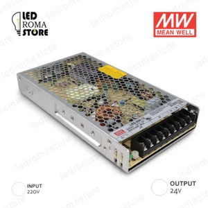ALIMENTATORE SWITCHING MW 200W 24V DC 8.33A IP20 MEAN WELL RSP-200-24 - Foto 1 di 1