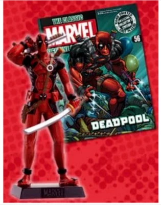 Eaglemoss Figurine Deadpool #56 Classic Marvel Collection Magazine - Image 1 of 4