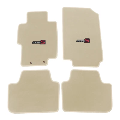 Fits 04-08 Acura TSX Beige Nylon Floor Mat Carpet Liner Front & Rear 4PCS Set Foto 1 de 3