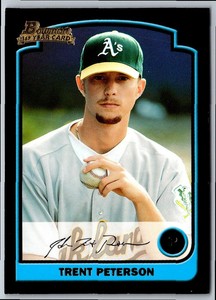 2003 Bowman Draft Picks & Prospects Trent Peterson #BDP87 Oakland Athletics
