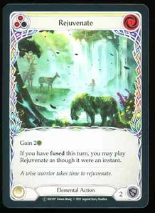 Rejuvenate (Yellow) Foil - Flesh and Blood - Unlimited - Tales of Aria ELE107 NM - Picture 1 of 2