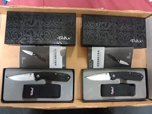 2 Tekut Liner Lock-Folding Pocket Knives (LK5070) Ceramic Blade NIB (Spike) - Picture 1 of 9