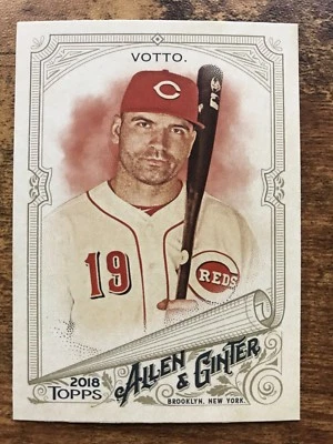 2018 Allen & Ginter Baseball Card #20 Joey Votto Cincinnati Reds Mint - Image 1 of 2