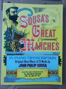 Sousa's Great Marches in Piano Transcription 1975 Sheet Music for 23 Works Dover - Picture 1 of 8