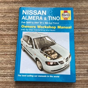 HAYNES MANUAL NISSAN ALMERA & TINO MPV 2000-07 (V-56 REG) 1.5/1.8LITRE PETROL - Picture 1 of 6
