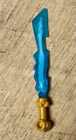 NEW Lego Ninjago ELEMENTAL BLADE - Ninja Jay Minifig Blue Sword Weapon 70505