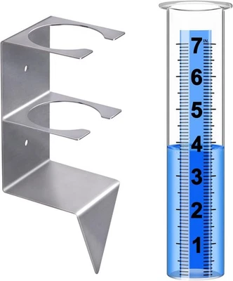 Pluviómetro Exterior, 7" Medidores Exterior Mejor Valorado con Acero Inoxidable 7  Foto 1 de 4