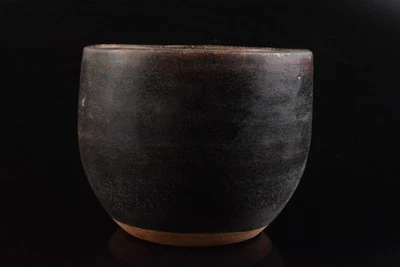 R1896: QUEMADOR DE INCIENSO chino esmalte negro en forma ceremonia del té arte budista Foto 1 de 4