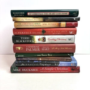 Lot Of 10 Christian Religious Christmas Hardcover Staging Books Mixed Authors - Picture 1 of 10