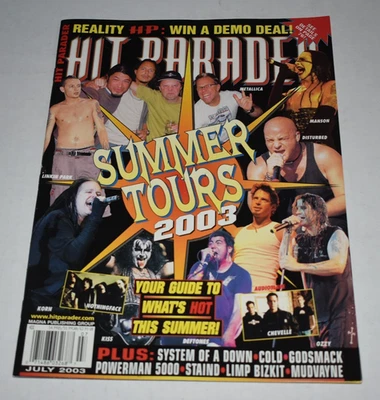 HIT PARADER Magazine july 2003 - metallica linkin park - Image 1 of 4