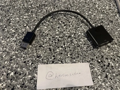 HP Male DisplayPort DP (Source) to Female DVI SL Black Adapter Cable 752660-001 - Image 1 of 4