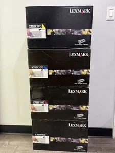 Lexmark X792 X792X1KG X792X1CG X792X1MG X792X1YG Toner Cartridges Set of 4 Color - Picture 1 of 2