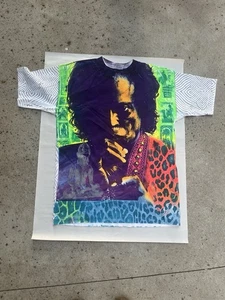 Vintage 90s Miles Davis Heaven Smiles T-Shirt Large Michael Rios Jazz Tee Rare AOP - Bild 1 von 16