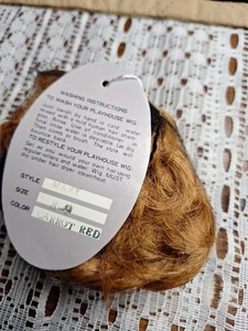 Vintage playhouse collection "Mary" doll wig in box (97) 8-9 Carrot Red - Picture 1 of 5