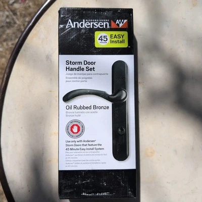Andersen 975123 Storm Door Handle Set 45 Minute Easy Install System BRONZE - Image 1 of 4