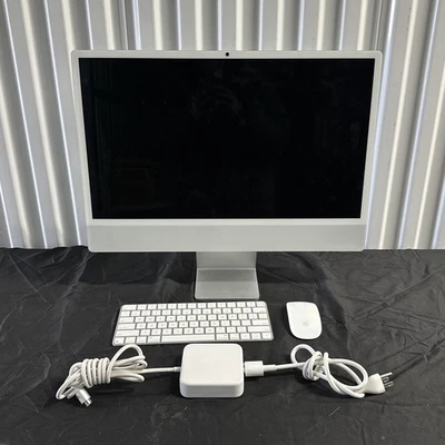 2024 Apple iMac 24" M4 4.5GHz 16GB RAM 256GB SSD Silver  A3137 Works 100% - Image 1 of 4