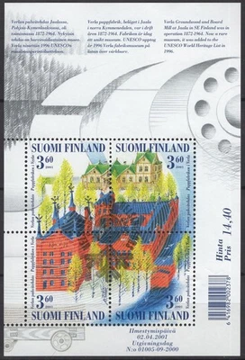 Finland 2001 Mi BL26 - UNESCO World Heritage 2001 - used, First Day of Issue - Image 1 of 3