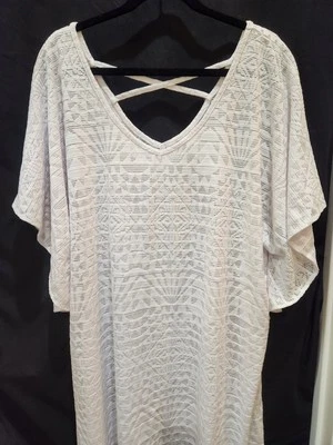 WOMENS DOTTI WHITE POOL COVER-UP SIZE 2X - Image 1 of 3