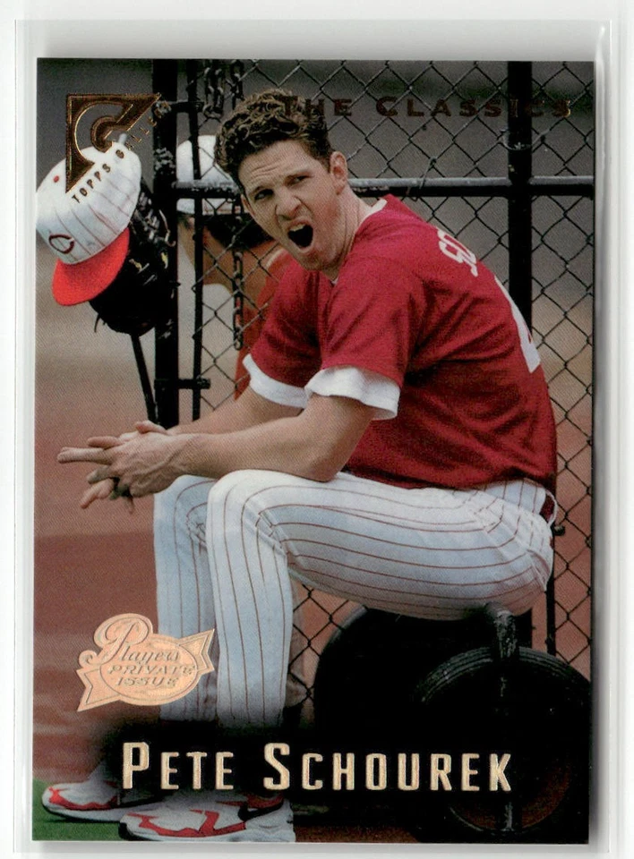 1996 TOPPS GALLERY #49 PETE SCHOUREK PLAYER'S PRIVATE ISSUE CINCINNATI REDS /999 - Image 1 of 2