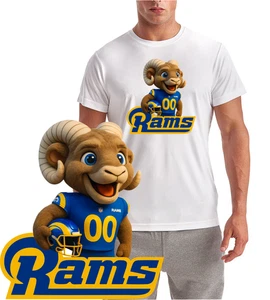 Neu / Rams Mascot Pixar Logo / T-Shirt Quality Wicking Tee - Bild 1 von 3