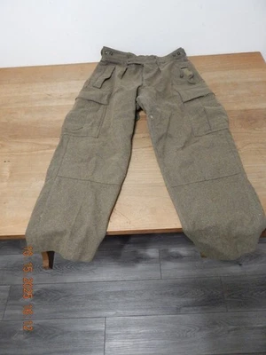 Pantalones de lana militares alemanes vintage Schilling O.H.G. Reichartshausen 32X29 Foto 1 de 4