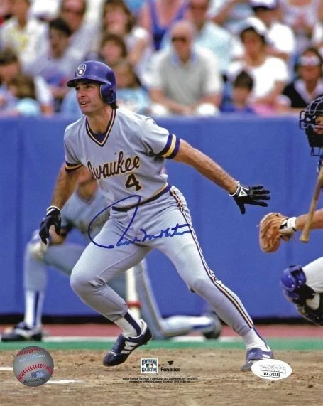 Autographed  8x10 Paul Molitor  Milwaukee Brewers photo JSA Witness - Image 1 of 1