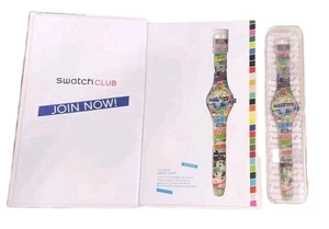Orologio Swatch White Loop SUOZ170 Raro Quarzo Swiss Made Nuovo Vecchio Stock - Foto 1 di 20