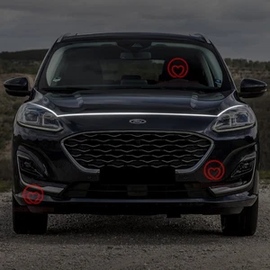 Front Grille Trim LED Hood Strip Lights DRL Decorative Lamps For Ford Escape - Picture 1 of 11