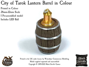 City of Tarok Medieval / Fantasy Lanter Barrel - Printed in Colour - NO paint... - Picture 1 of 1