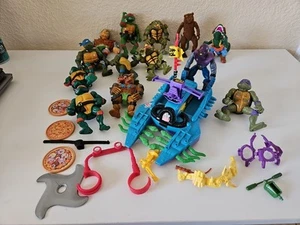 VTG Teenage Mutant Ninja Turtles Piece Lot Figurines TMNT 80s-90s No Props - Picture 1 of 10