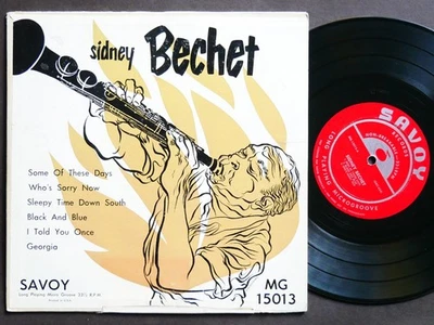 SIDNEY BECHET Self Titled 10" LP SAVOY MG-15013 US 1952 DG MONO Burt Goldblatt - Image 1 of 2