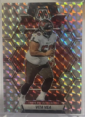 2023 Panini Mosaic Vita Vea Silver Mosaic Prizm Tampa Bay Buccaneers #230 - Image 1 of 2