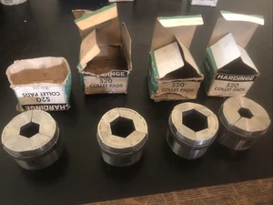 4 almohadillas hexagonales Hardinge S20 uso ligero o nuevas 7/8, 1 1/8, 3/4, 1 1/4 - Imagen 1 de 10