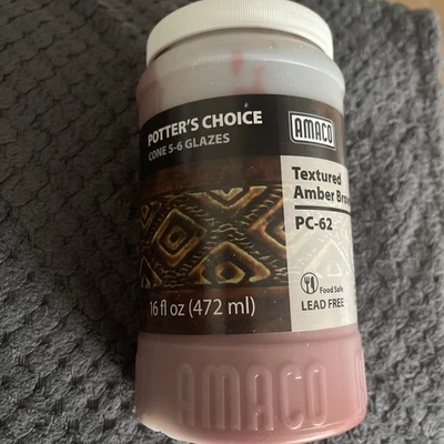 Cono Amaco Potters Choice 5-6 Esmalte Texturizado Ámbar Marrón PC-62 Plomo para Alimentos Seguro Foto 1 de 4