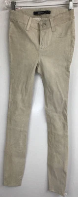 Leggings de cuero marca j arcilla suave piel de cordero cremallera tobillo tiro bajo talla 23 nuevos con etiquetas Foto 1 de 4