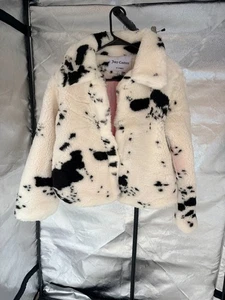 Juicy Couture gepunktetes Fell (Fake) Jacke Mantel Gr. M OJC030 0058 - Bild 1 von 5