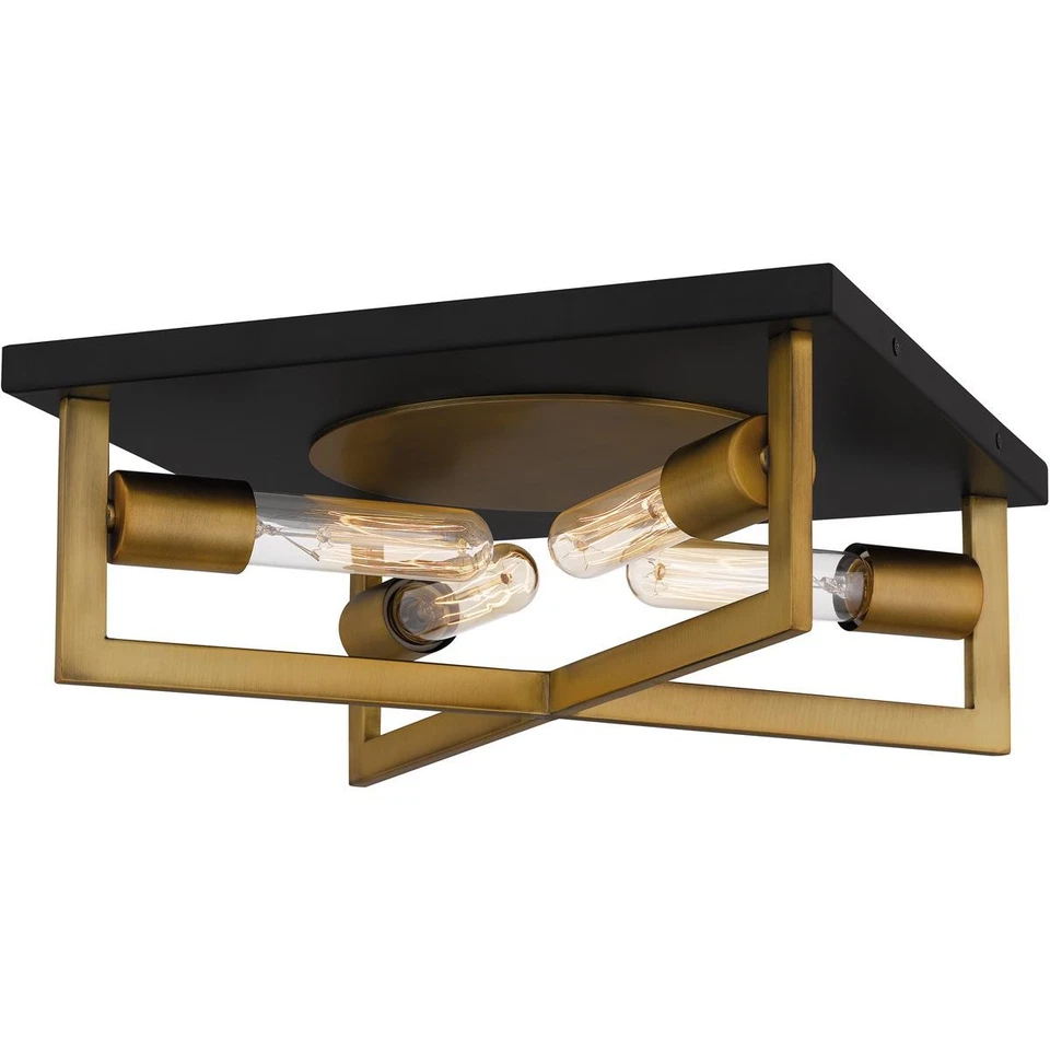 Quoizel QFL5353AB CAJA ABIERTA Brunson montaje empotrado latón envejecido Foto 1 de 4