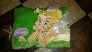 Disney Store Tinkerbell Plush Pillow Tinker 3-D Wings & Dragonfly - Picture 1 of 8