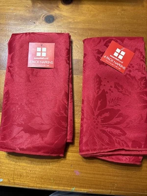 Essential Home 4 Pack Napkins X 2 Sets - Image 1 of 2