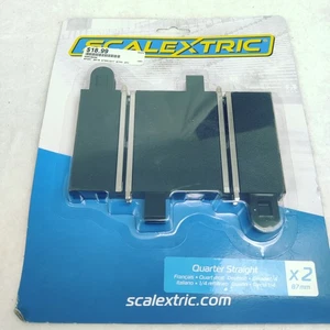 Scalextric Quarter Straight 87 mm x 2 car slot track - Picture 1 of 4