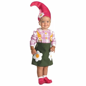 Flower Garden Gnome Smurf Fairytale Baby Infant Toddler Girls Costume 12-18M - Picture 1 of 1