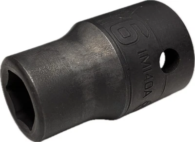 Snap-on SAE 7/16", 1/2" Dr, 6-Pt, Flank Dr, Shallow, Impact, Socket       IM140A - Image 1 of 4