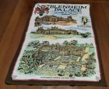 ð  Vtg Blenheim Palace Souvenir Tea Towel Landmarks 100% Cotton
