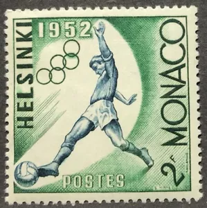 Estampillas de Mónaco 1952 Sc# 296 de los Juegos Olímpicos de Helsinki, como nuevas, NH - Imagen 1 de 2